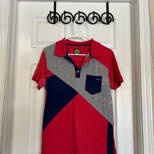 Body Glove Red and Gray Kids Polo Shirt
